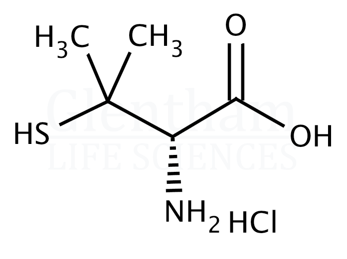 Structure for D-Penicillamine hydrochloride