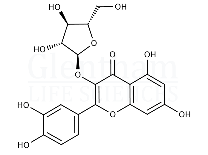 Quercetin 3-O-alpha-L-arabinopyranoside Structure