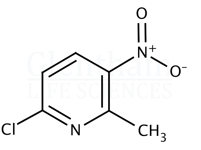 Structure for  2-Chloro-5-nitro-6-picoline (2-Chloro-6-methyl-5-nitropyridine)  (22280-60-0)
