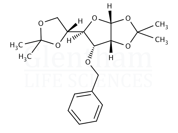 Structure for 3-O-Benzyl-1,2:5,6-di-O-isopropylidene-a-D-allofuranose