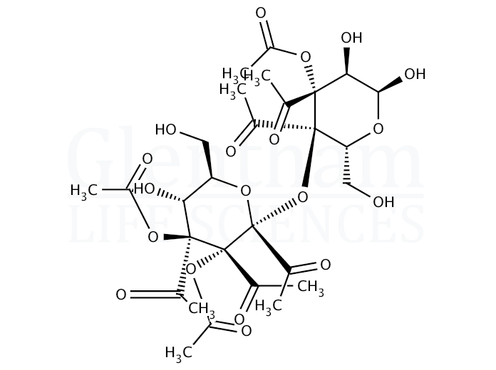 b-D-Maltose octaacetate Structure