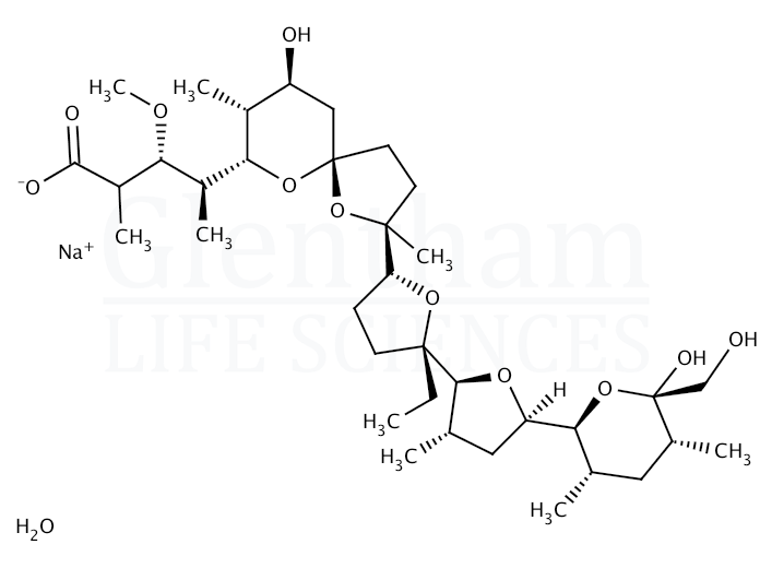 Monensin sodium salt Structure