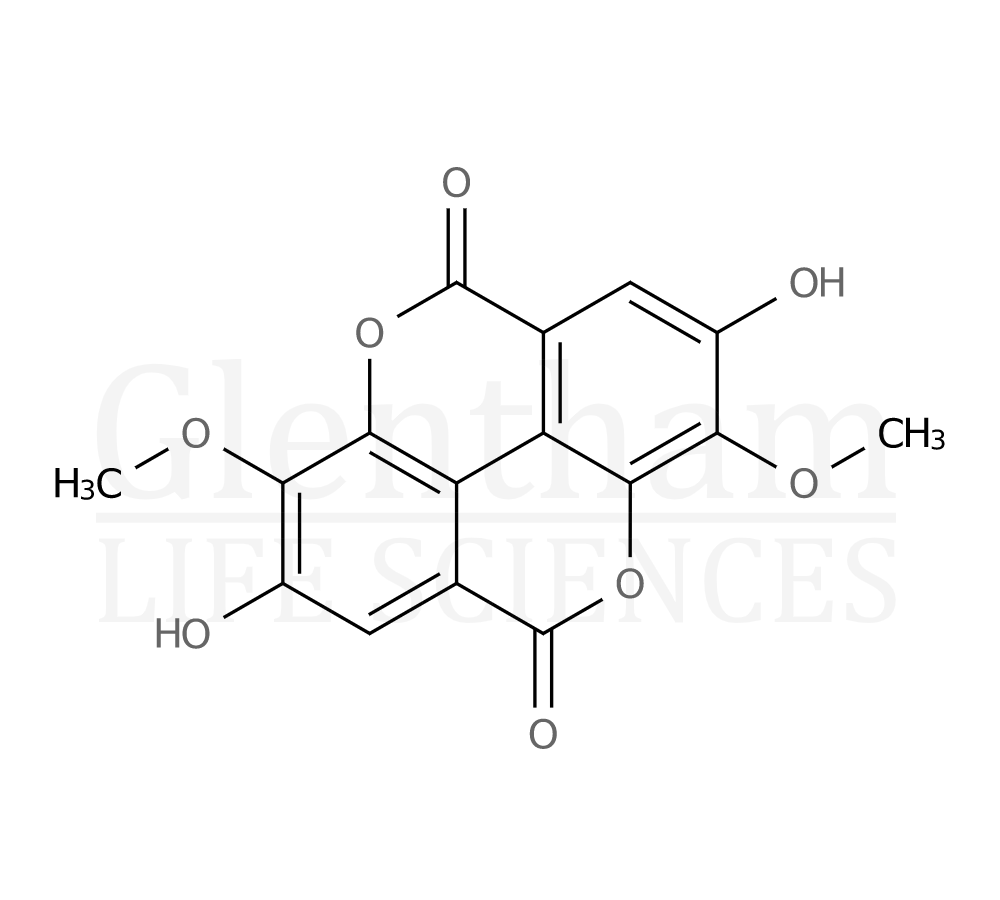 3,3''-Di-O-methylellagic acid Structure