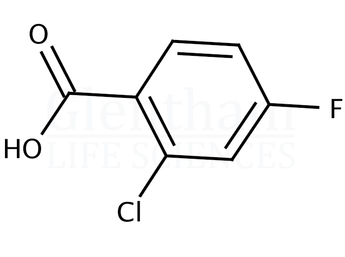 2-Chloro-4-fluorobenzoic acid Structure