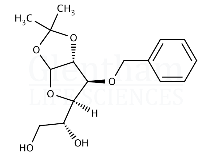 3-O-Benzyl-1,2-O-isopropylidene-α-D-glucofuranose Structure