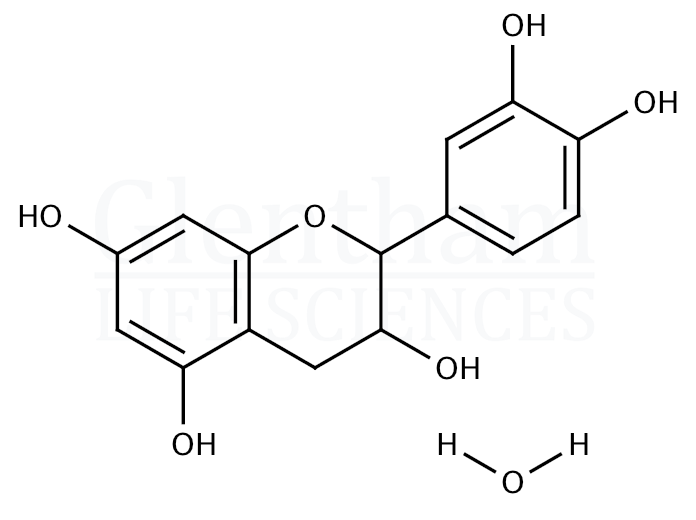 (+)-Catechin hydrate Structure