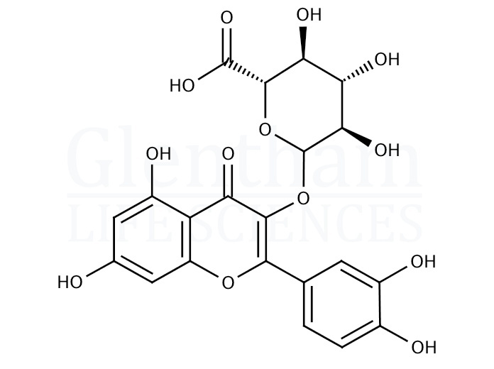 Quercetin 3-D-glucuronide Structure