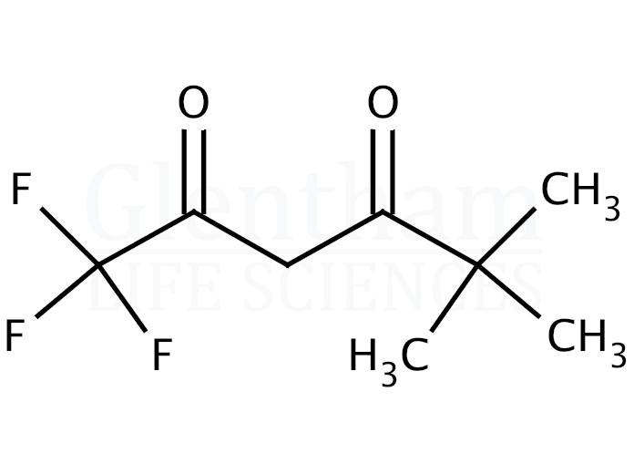 1,1,1-Trifluoro-5,5-dimethyl-2,4-hexanedione  Structure