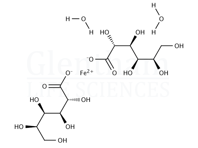 Iron(II) gluconate dihydrate Structure