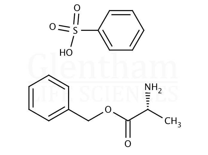 D-Alanine benzyl ester benzenesulfonic acid salt Structure