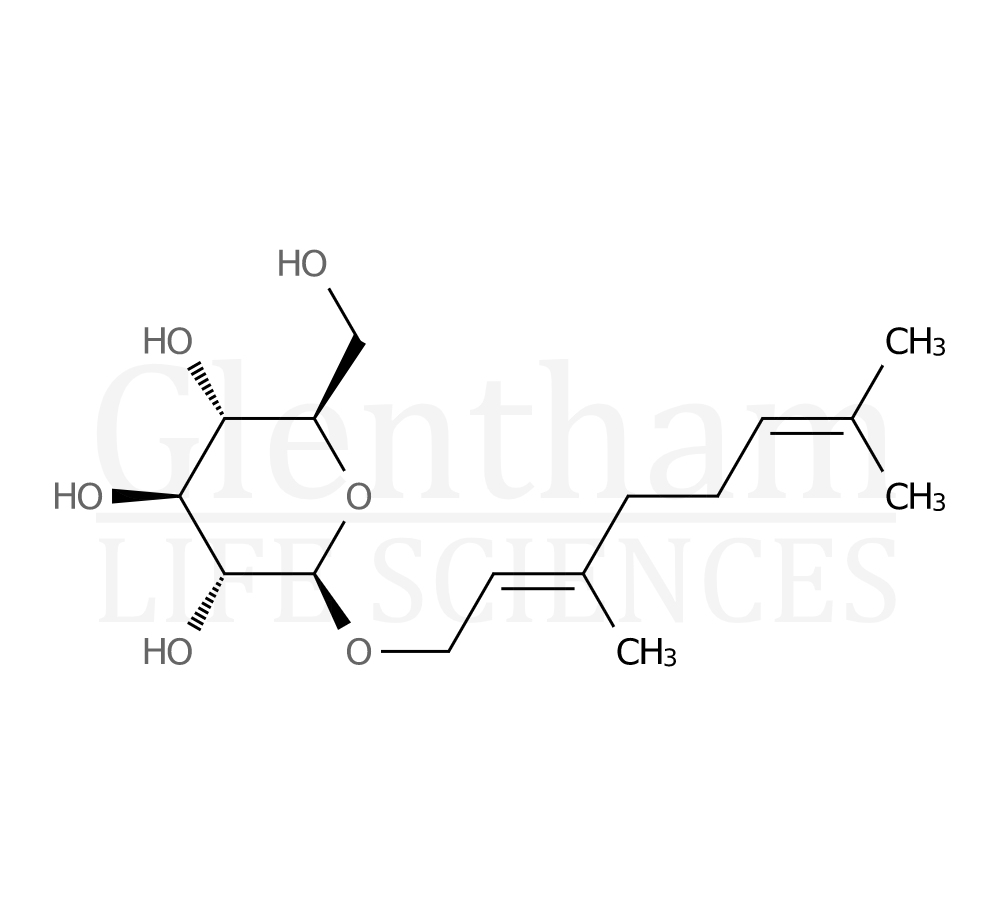 Geranyl b-D-glucoside Structure