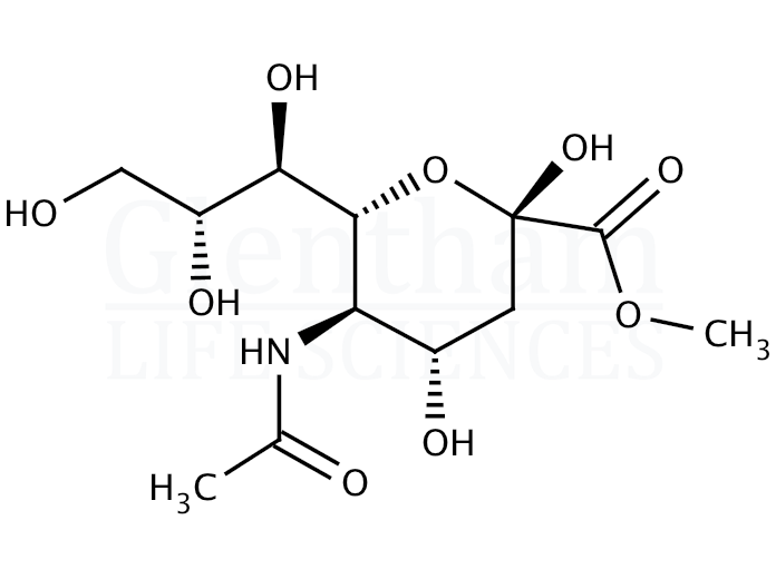 N-Acetylneuraminic acid methyl ester Structure