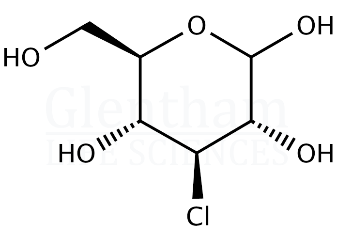 3-Chloro-3-deoxy-D-glucopyranose Structure