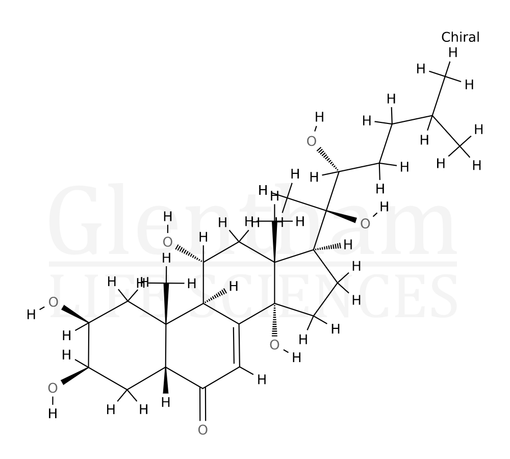 Structure for Ajugasterone C (23044-80-6)