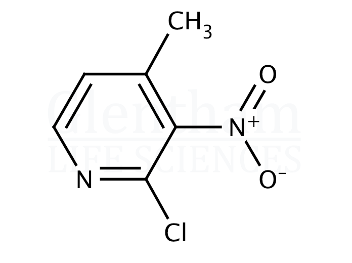 2-Chloro-3-nitro-4-picoline (2-Chloro-4-methyl-3-nitropyridine) Structure