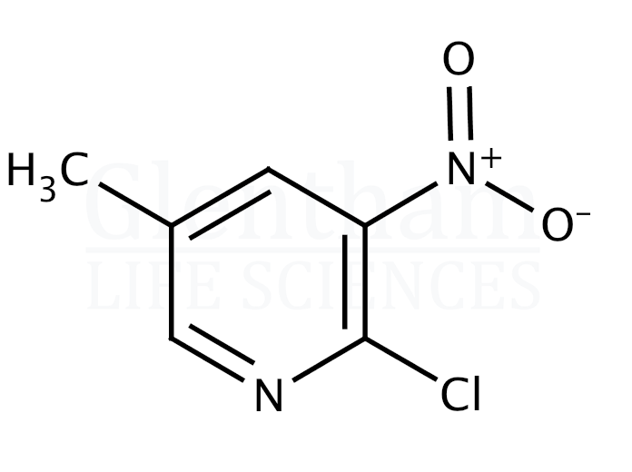 Structure for 2-Chloro-3-nitro-5-picoline (2-Chloro-5-methyl-3-nitropyridine)