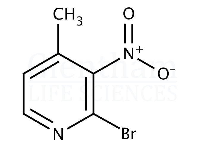 2-Bromo-3-nitro-4-picoline (2-Bromo-4-methyl-3-nitropyridine) Structure