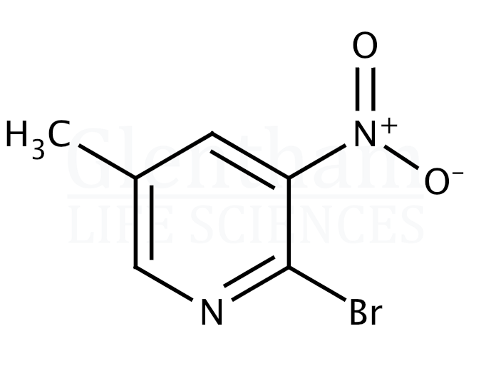 2-Bromo-3-nitro-5-picoline (2-Bromo-5-methyl-3-nitropyridine) Structure