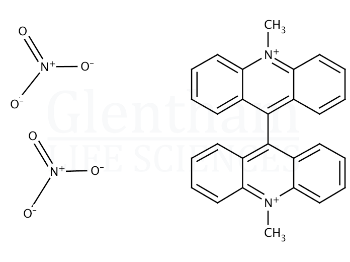 N,N′-Dimethyl-9,9′-biacridinium dinitrate Structure