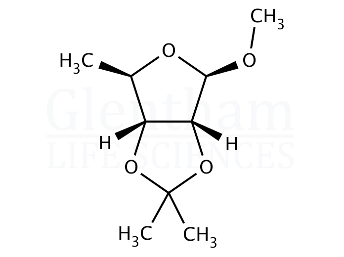 Methyl 5-deoxy-2,3-O-isopropylidene-b-D-ribofuranoside Structure