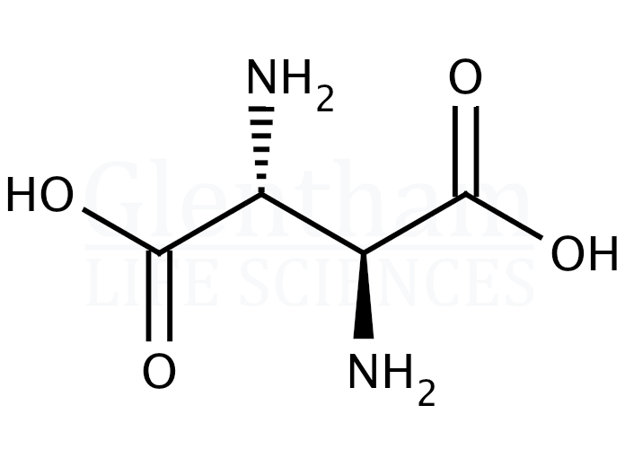meso-2,3-Diaminosuccinic acid Structure