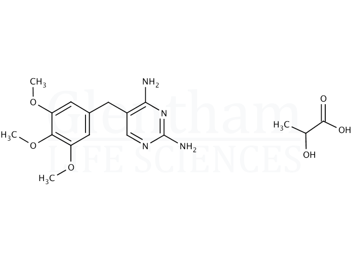 Trimethoprim lactate salt Structure