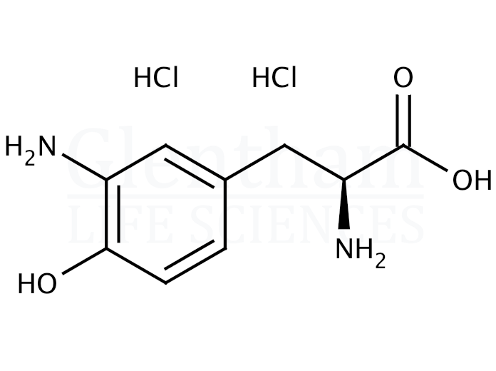 3-Amino-L-tyrosine dihydrochloride monohydrate Structure