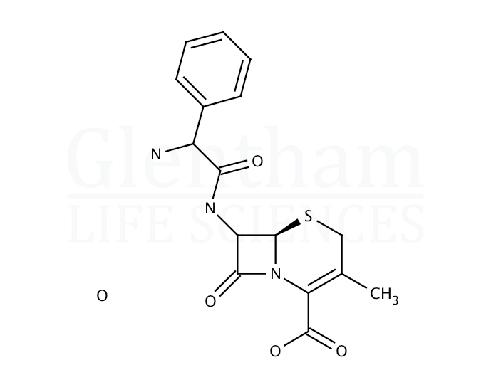 Structure for Cefalexin monohydrate, USP grade