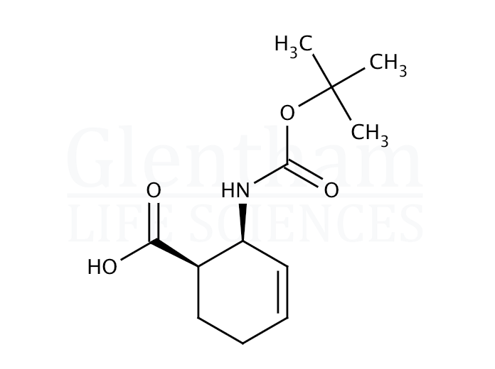 Structure for (±)-cis-2-(Boc-amino)-3-cyclohexene-1-carboxylic acid 