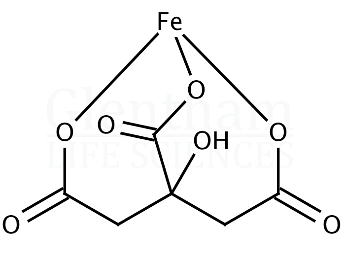 Iron(III) citrate hydrate Structure