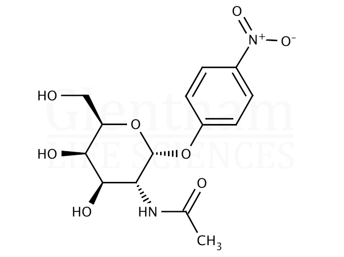 4-Nitrophenyl 2-acetamido-2-deoxy-a-D-galactopyranose Structure