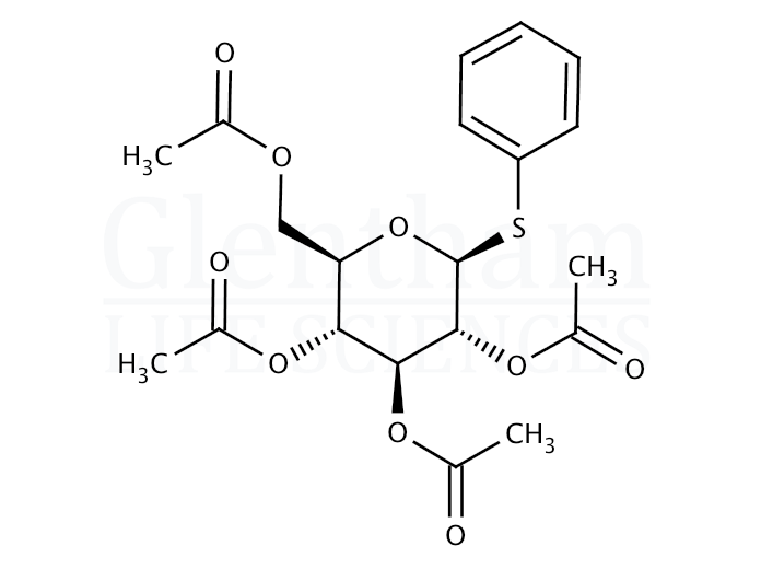 Phenyl 2,3,4,6-tetra-O-acetyl-b-D-thioglucopyranoside Structure