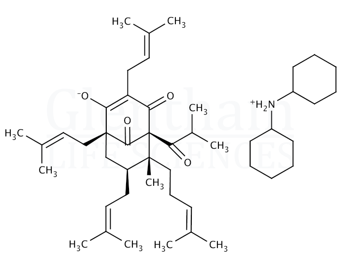 Hyperforin (dicyclohexylammonium) salt Structure