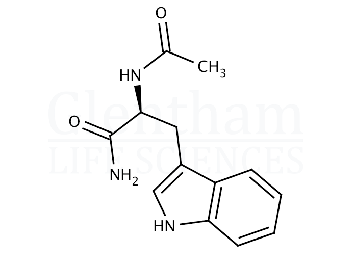 Structure for Ac-L-Trp-NH2 (2382-79-8)
