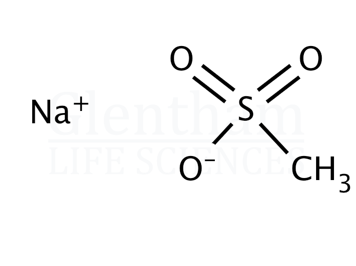 Methanesulfonic acid sodium salt Structure