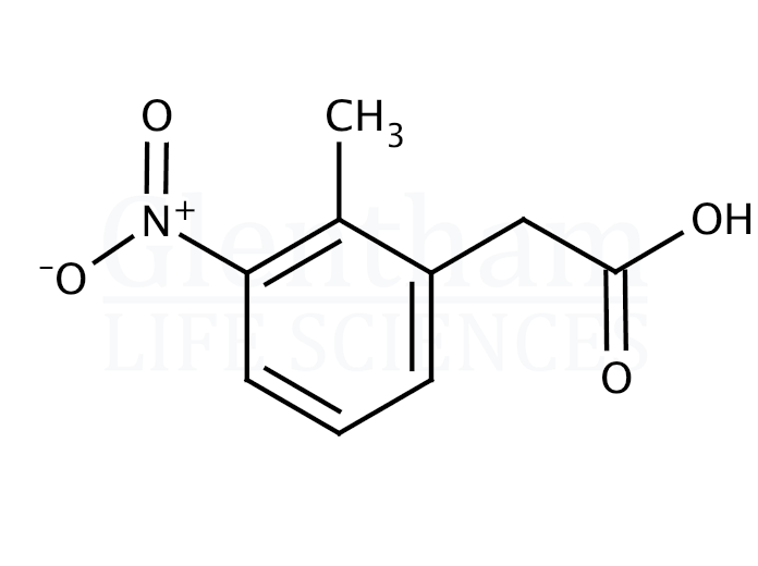 2-Methyl-3-nitrophenylacetic acid Structure