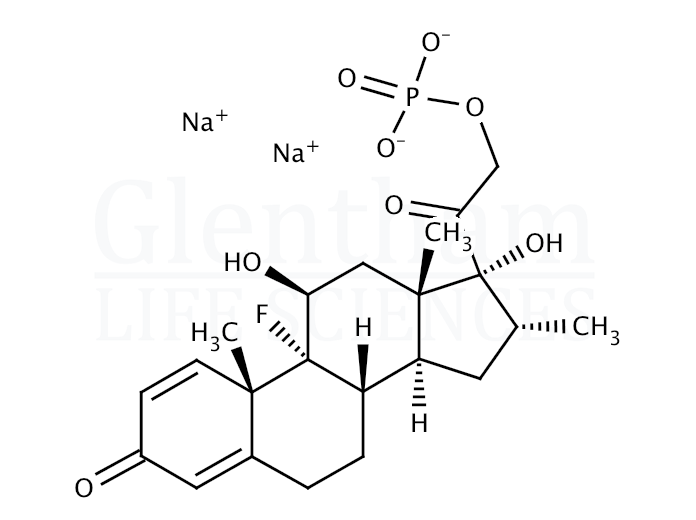 Structure for Dexamethasone 21-phosphate disodium salt, USP grade