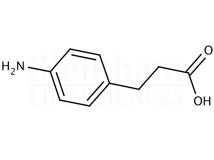 Structure for 3-(4-Aminophenyl)propionic acid  (2393-17-1)