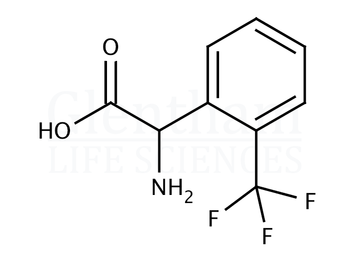 Structure for 2-(Trifluoromethyl)-DL-phenylglycine (240490-00-0)