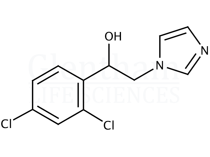 alpha-(2,4-Dichlorophenyl)-(1H)-imidazole-1-ethanol Structure