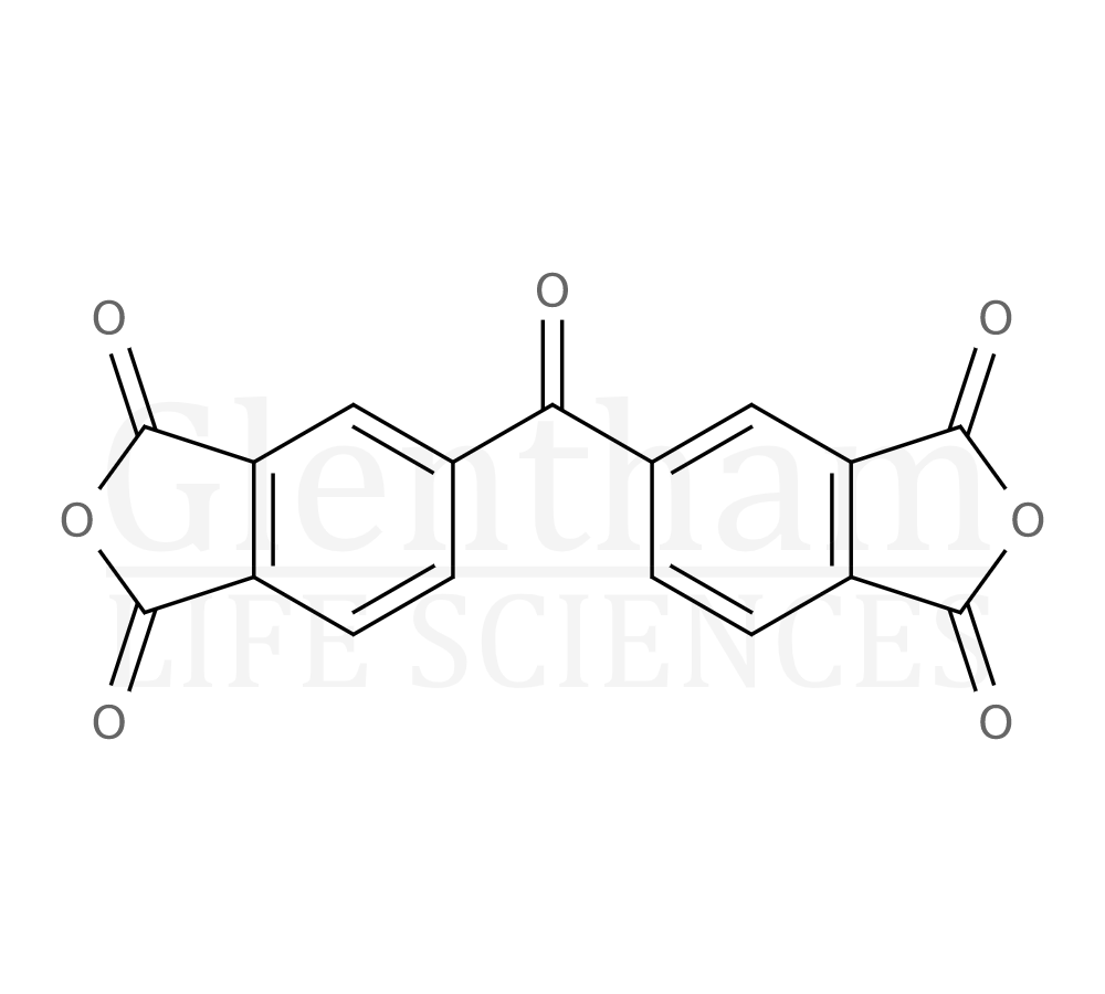 Structure for  Benzophenone-3,3'',4,4''-tetracarboxylic dianhydride  (2421-28-5)