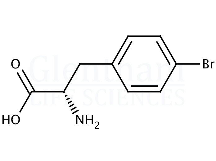 Structure for 4-Bromo-L-phenylalanine    (24250-84-8)