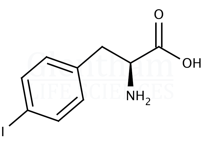 Structure for  4-Iodo-L-phenylalanine   (24250-85-9)