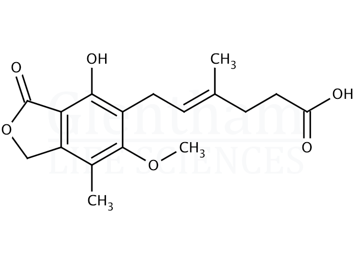 Structure for Mycophenolic acid (24280-93-1)