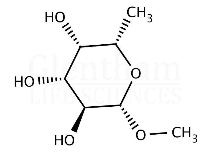 Methyl b-L-fucopyranoside Structure