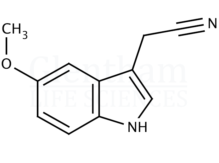 Structure for 5-Methoxyindole-3-acetonitrile