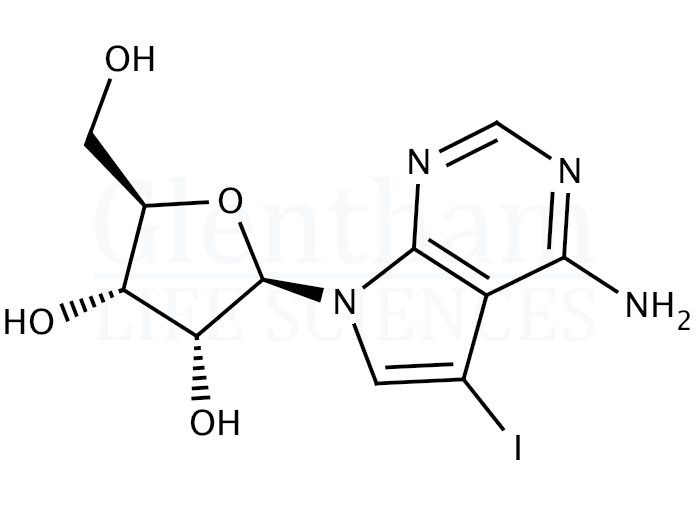 7-Deaza-7-iodoadenosine Structure