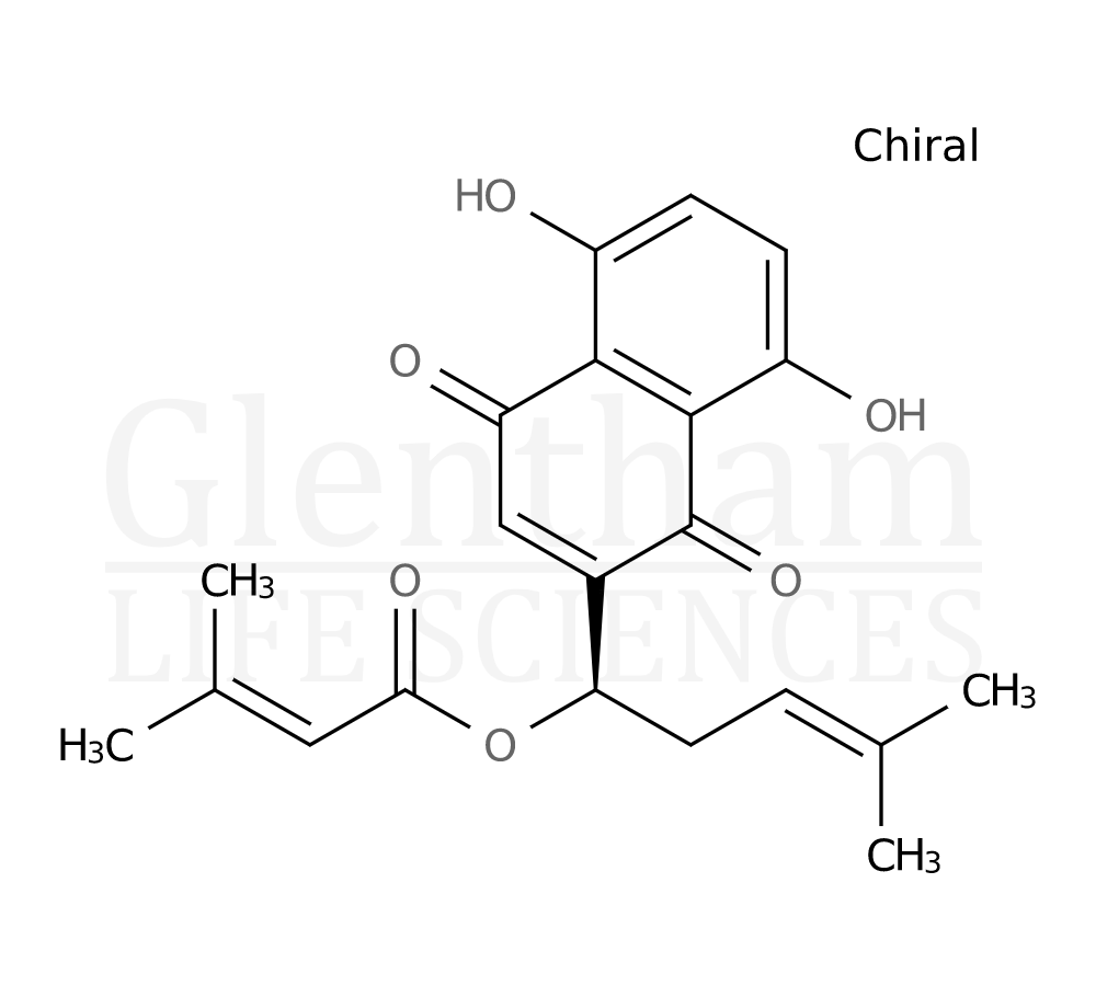 Structure for Beta,beta-Dimethylacrylshikonin