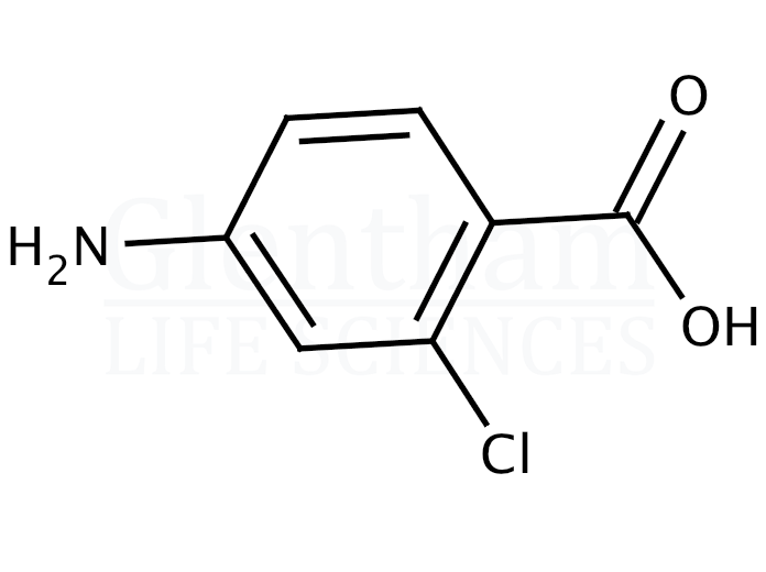 Structure for  4-Amino-2-chlorobenzoic acid   (2457-76-3)