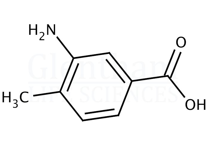 3-Amino-4-methylbenzoic acid  Structure
